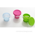 high sale creative design candy color foldable silicone cup